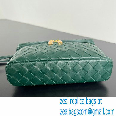 Bottega Veneta Intrecciato leather BANG BANG vanity case DARK GREEN 2024