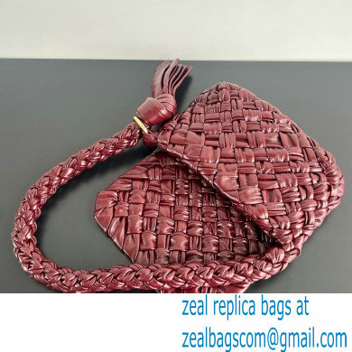 Bottega Veneta Intrecciato leather Kalimero Citta SHOULDER BAG Barolo 2024