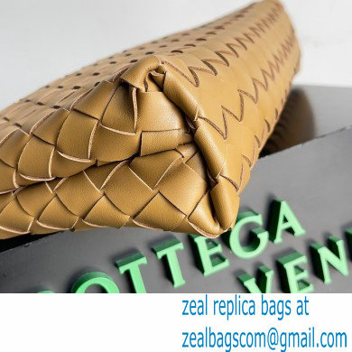 Bottega Veneta Intrecciato leather pouch Clutch Bag Brown