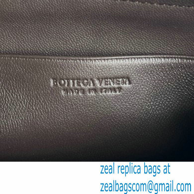 Bottega Veneta Intrecciato metallic leather pouch kaki 2024