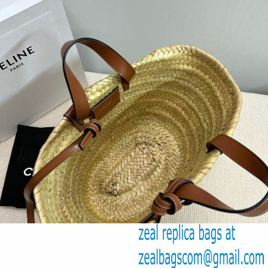 CELINEMEDIUM CLASSIC PANIER in Palm leaves and Calfskin Tan 2024