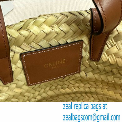 CELINEMEDIUM CLASSIC PANIER in Palm leaves and Calfskin Tan 2024