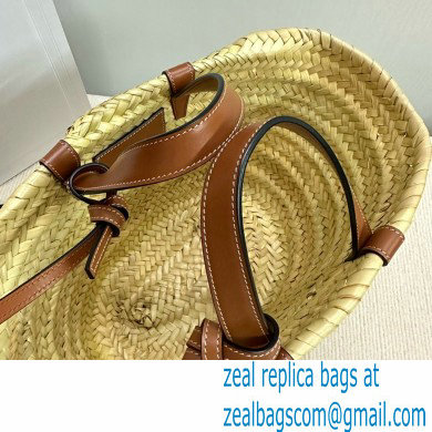 CELINEMEDIUM CLASSIC PANIER in Palm leaves and Calfskin Tan 2024