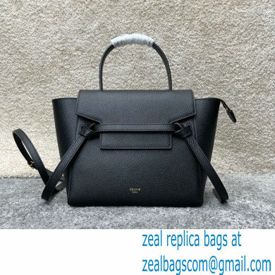 CelineNano Belt bag in grained calfskin black 2024