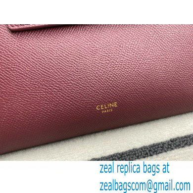 CelineNano Belt bag in grained calfskin burgundy 2024