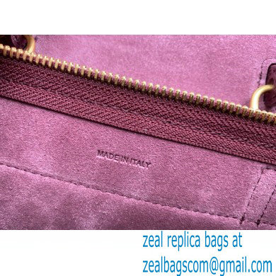 CelineNano Belt bag in grained calfskin burgundy 2024