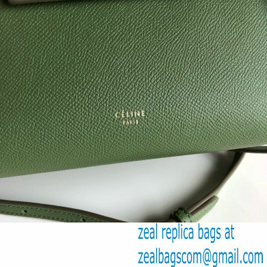 CelineNano Belt bag in grained calfskin green 01 2024