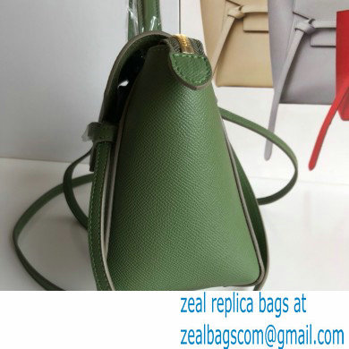 CelineNano Belt bag in grained calfskin green 01 2024