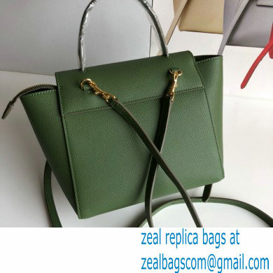 CelineNano Belt bag in grained calfskin green 01 2024