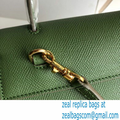 CelineNano Belt bag in grained calfskin green 01 2024