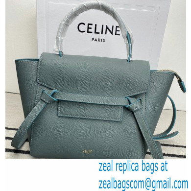 CelineNano Belt bag in grained calfskin green 02 2024