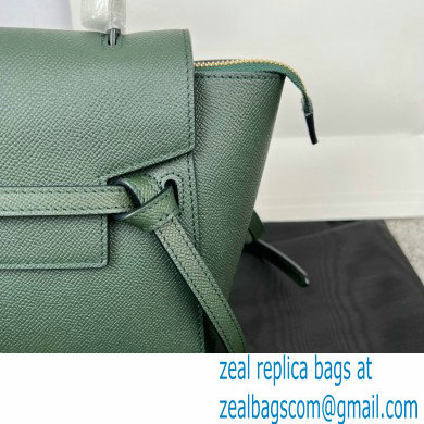 CelineNano Belt bag in grained calfskin green 03 2024