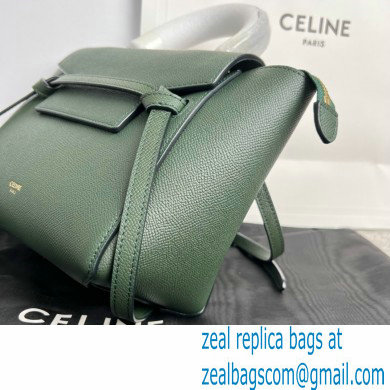 CelineNano Belt bag in grained calfskin green 03 2024