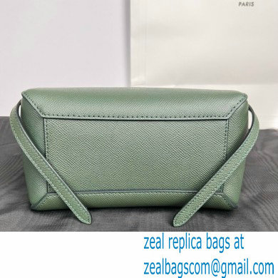 CelineNano Belt bag in grained calfskin green 03 2024