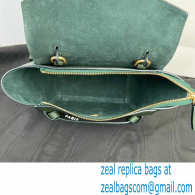 CelineNano Belt bag in grained calfskin green 03 2024