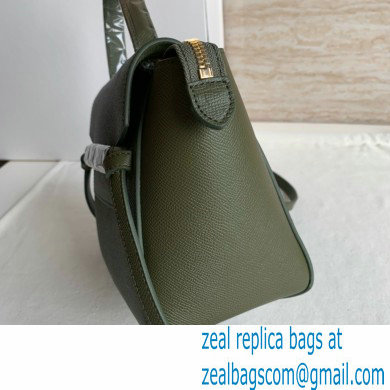 CelineNano Belt bag in grained calfskin green 04 2024