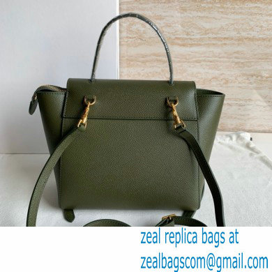 CelineNano Belt bag in grained calfskin green 04 2024