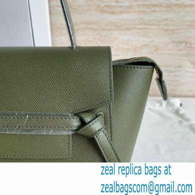 CelineNano Belt bag in grained calfskin green 04 2024