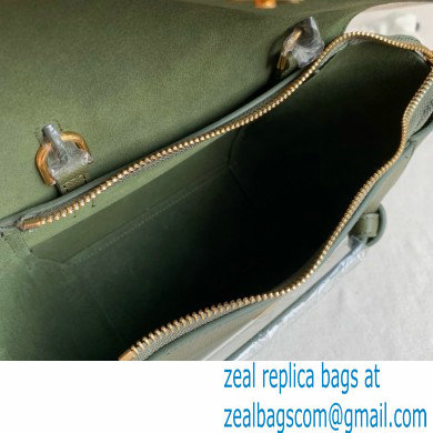 CelineNano Belt bag in grained calfskin green 04 2024