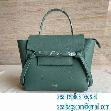 CelineNano Belt bag in grained calfskin green 06 2024