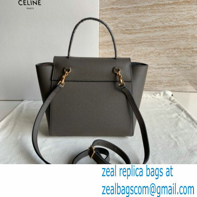 CelineNano Belt bag in grained calfskin gris etain 2024