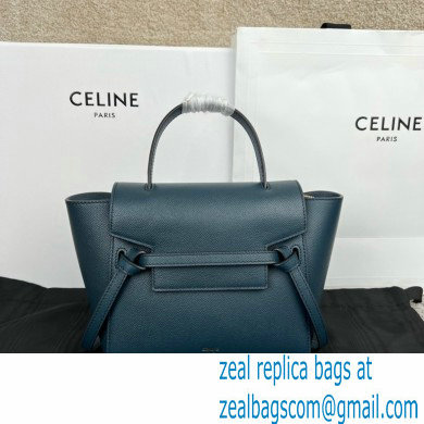 CelineNano Belt bag in grained calfskin navy blue 2024