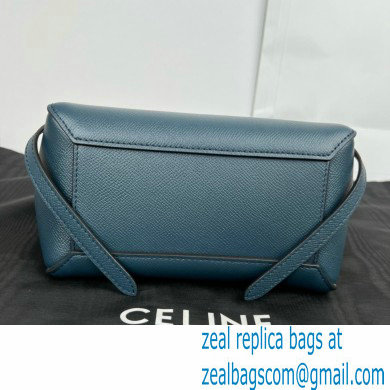 CelineNano Belt bag in grained calfskin navy blue 2024