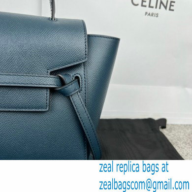 CelineNano Belt bag in grained calfskin navy blue 2024