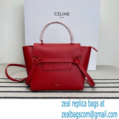 CelineNano Belt bag in grained calfskin red 2024