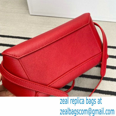 CelineNano Belt bag in grained calfskin red 2024