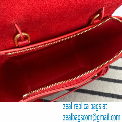 CelineNano Belt bag in grained calfskin red 2024