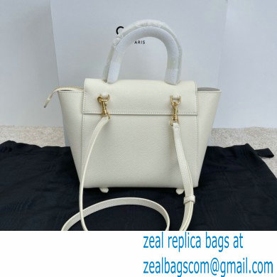 CelineNano Belt bag in grained calfskin white 2024