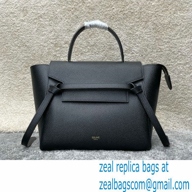 Celine MICRO Belt bag in grained calfskin BLACK 2024