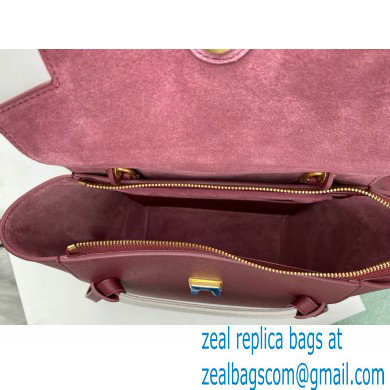 Celine MICRO Belt bag in grained calfskin BURGUNDY 2024