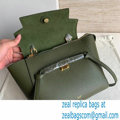 Celine MICRO Belt bag in grained calfskin GREEN 02 2024