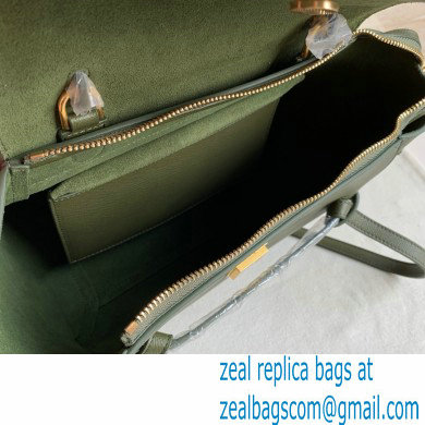 Celine MICRO Belt bag in grained calfskin GREEN 02 2024