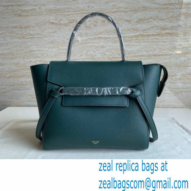 Celine MICRO Belt bag in grained calfskin GREEN 03 2024 - Click Image to Close