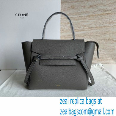 Celine MICRO Belt bag in grained calfskin GRIS ETAIN 2024