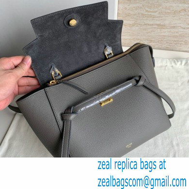 Celine MICRO Belt bag in grained calfskin GRIS ETAIN 2024