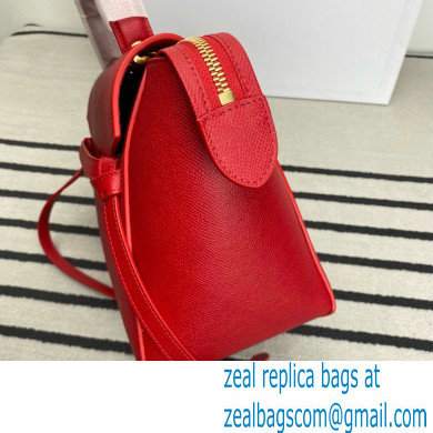 Celine MICRO Belt bag in grained calfskin RED 2024