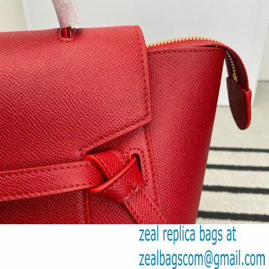 Celine MICRO Belt bag in grained calfskin RED 2024