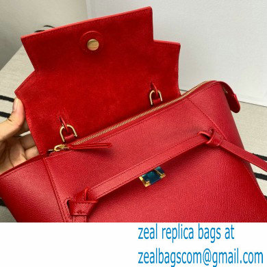 Celine MICRO Belt bag in grained calfskin RED 2024