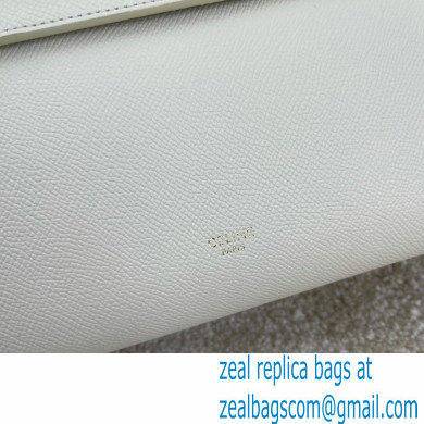 Celine MICRO Belt bag in grained calfskin WHITE 2024