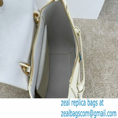 Celine MICRO Belt bag in grained calfskin WHITE 2024