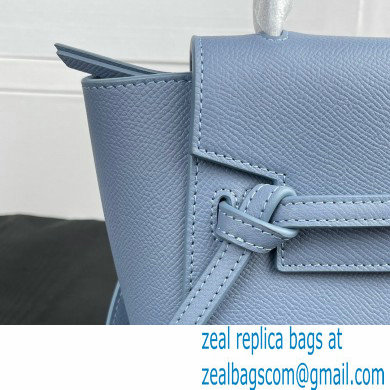 Celine mini belt pico Bag in grained calfskin deep blue 2024