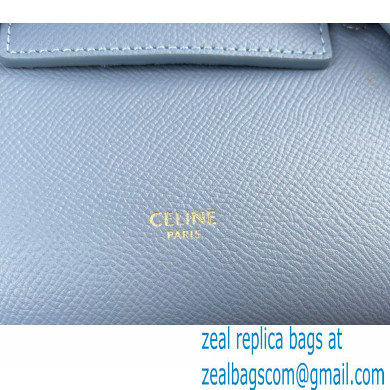 Celine mini belt pico Bag in grained calfskin deep blue 2024