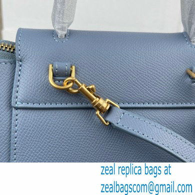 Celine mini belt pico Bag in grained calfskin deep blue 2024