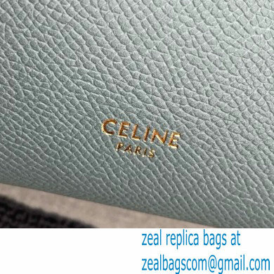 Celine mini belt pico Bag in grained calfskin green 2024