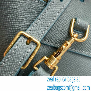 Celine mini belt pico Bag in grained calfskin green 2024