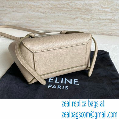 Celine mini belt pico Bag in grained calfskin khaki 2024